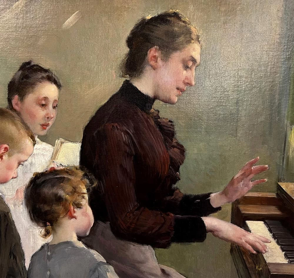 La lezione di musica - dettaglio